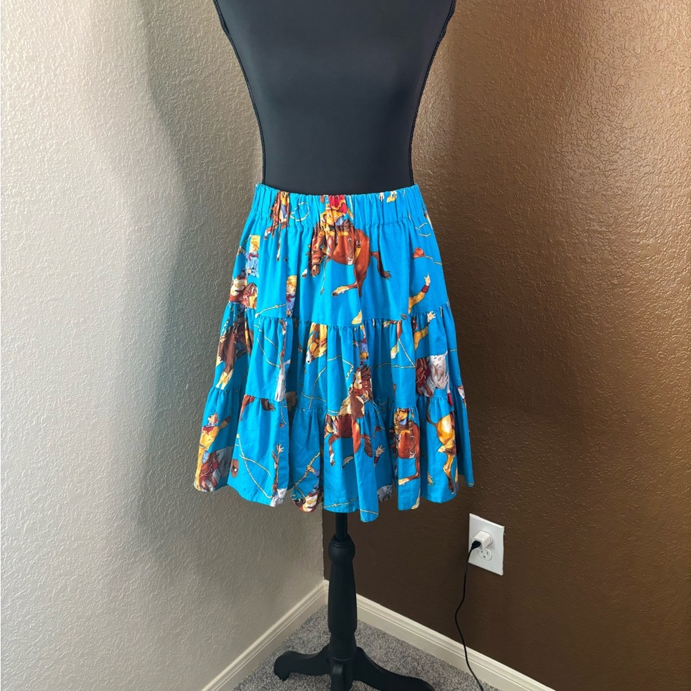 Othr Vibrant Blue Skater Skirt